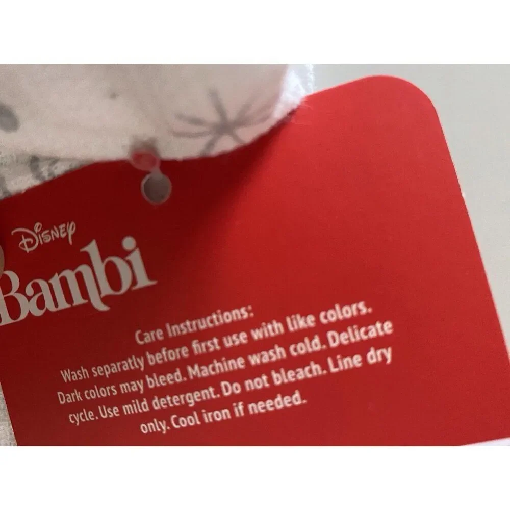 Set‎ Of 2 Disney Kitchen Towels Bambi and Mother Winter Pine Trees Holiday NEW